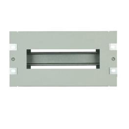 Suport 10“ pt. ap. modular, cu plastron decupat, 3U, RAL7035