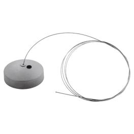 Suspensie DEVO LOFT circular cu conector alimentare alb
