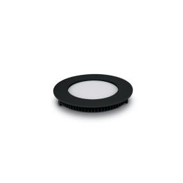 Sutil Round2 LED 8W, 3000K, 480lm, 120°, IP40, negru