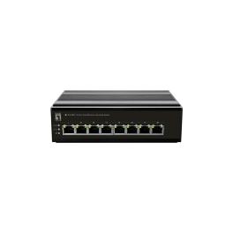 Switch 8xRJ45 10/100 pt șină DIN, fără sursă alimentare