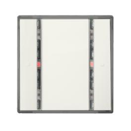 Taster, 1 cale, alb titan, cu LED