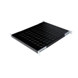 Tavă fixă 19", 1U, 50kg, D570, negru RAL 9005
