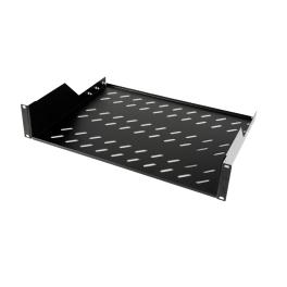 Tavă fixă 19", 2U, 50kg, D350, negru RAL 9005