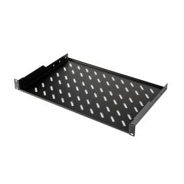 Tavă fixă, 1U, 30 Kg, D300, negru RAL 9005