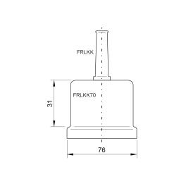 Teacă de cauciuc pt. capac protecţie LKT Ø 60 şi 70mm