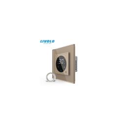 Termostat cu fir pentru incalzire in pardoseala, afisaj electronic, cu touch-screen