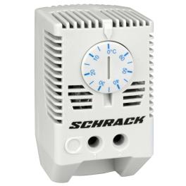 Termostat pt. ventilarea dulapurilor, 1ND, comut. albastru