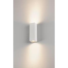 THEO UP-DOWN OUT lampă de perete, pătrată, alb, max. 2x35W