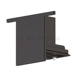 TRACK ON END CAP MOUNTING DALI negru