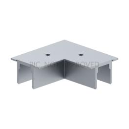 TRACK ON RECESSED COVER 3-PHASE CONNECTOR 90° DALI argintiu