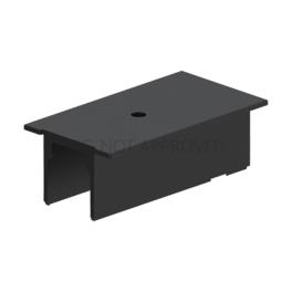TRACK ON RECESSED COVER 3-PHASE POWER FEED DALI negru