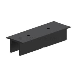 TRACK ON RECESSED COVER 3-PHASE POWER FEED DALI negru