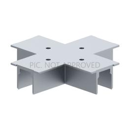 TRACK ON RECESSED COVER 3-PHASES X-CONNECTOR DALI argintiu