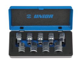 Trusa capete chei tubulare cu profil tx interior 1/2" in cutie metalica