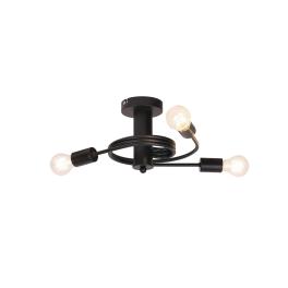TWIST CANDELABRU 3XE27 NEGRU