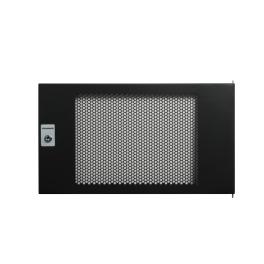Ușă metal perf. pentru DTWB 7U, W=600, RAL9005, negru