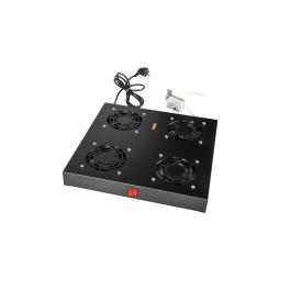 Unitate de tavan, 4 ventilatoare, analogic, negru RAL 9005