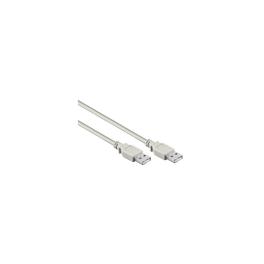 USB 2.0 A-A Cable, A male - A male, Grey, 1.8m