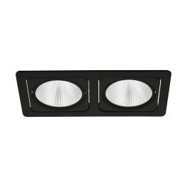 Vascello G2" swivelling 2 x 19W 4000K black IP20