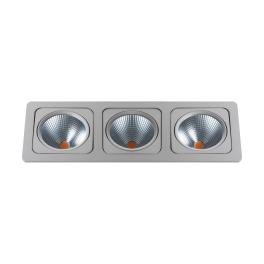 Vascello G3" swivelling 3 x 19W 2700K silver IP20