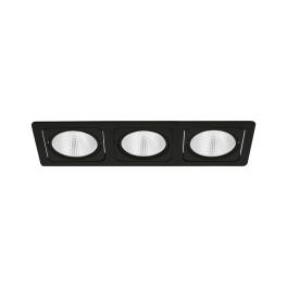 Vascello G3" swivelling 3 x 19W 3000K black IP20