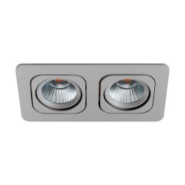 Vascello P2" swivelling 2 x 7W 2700K silver IP20