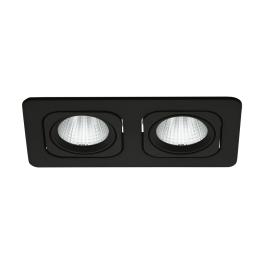 Vascello P2" swivelling 2 x 7W 4000K black IP20