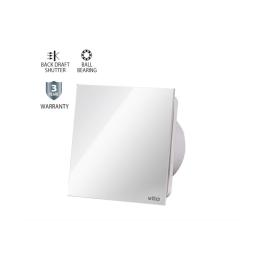 Ventilator baie alb sticla antiretur Diam 120mm 15W