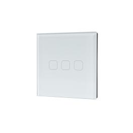 WI-FI SMART TOUCH EU 3 GANG 1 WAY SWITCH WHITE
