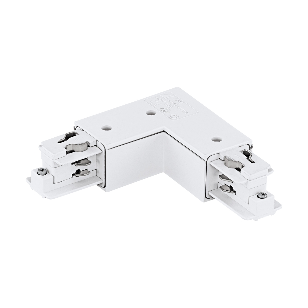 3-phase 90&deg; Connector surface, plastic, outside white
