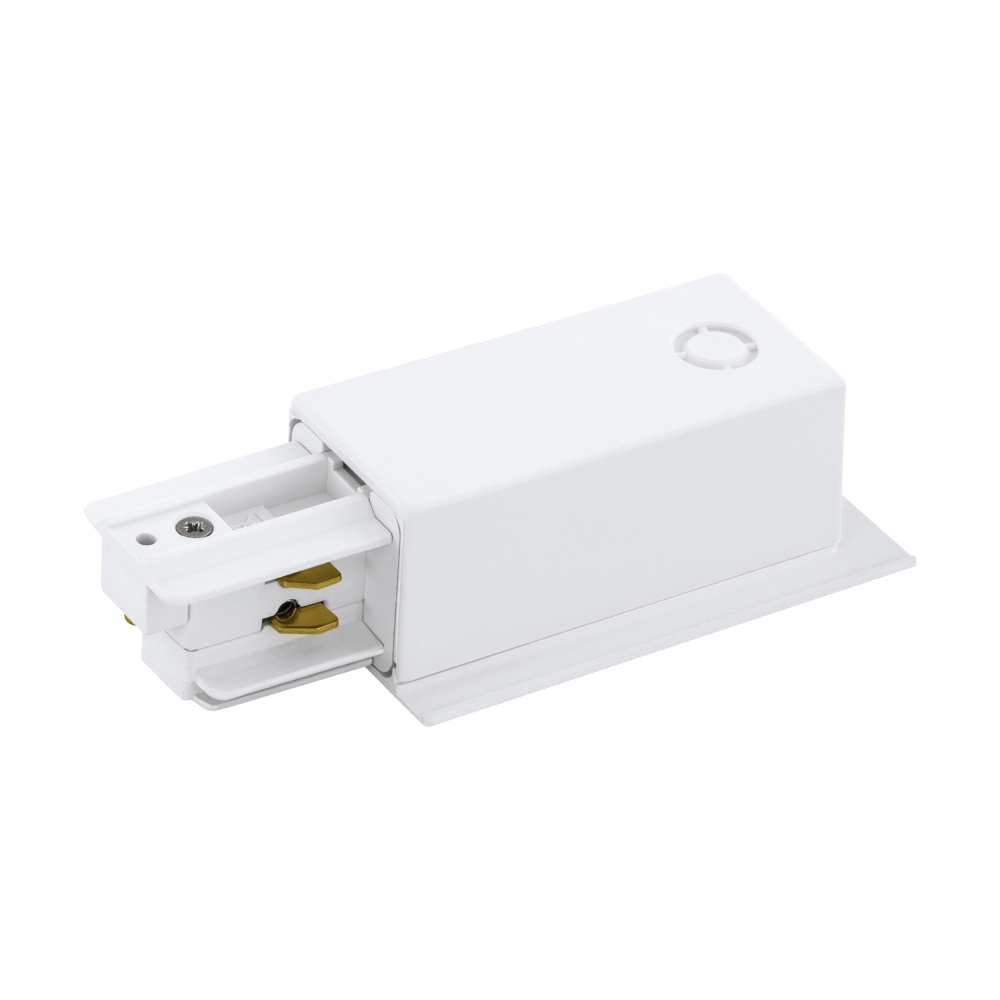 3-phase Feed-in recessed white, plastic, rechts
