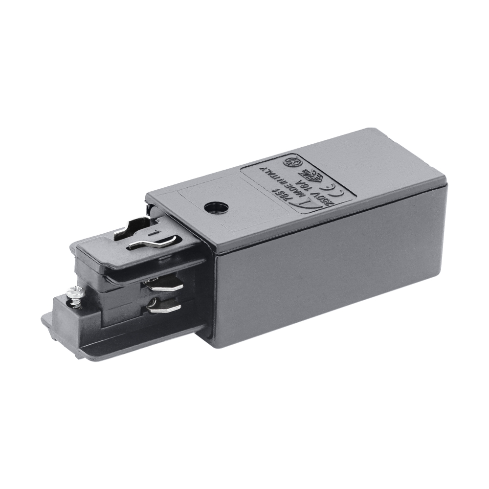 3-phase Feed-in surface plastic, right silver