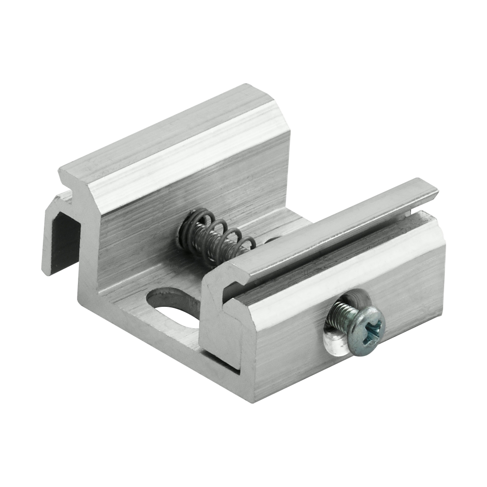 3-phase Mounting clip silver Plastic