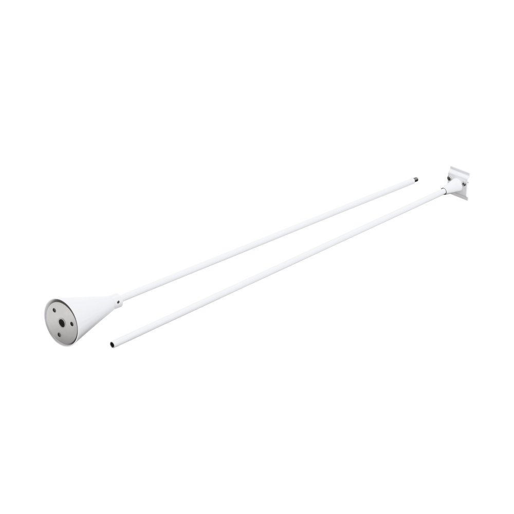 3-phase Pendant suspension metal, height adjustable white