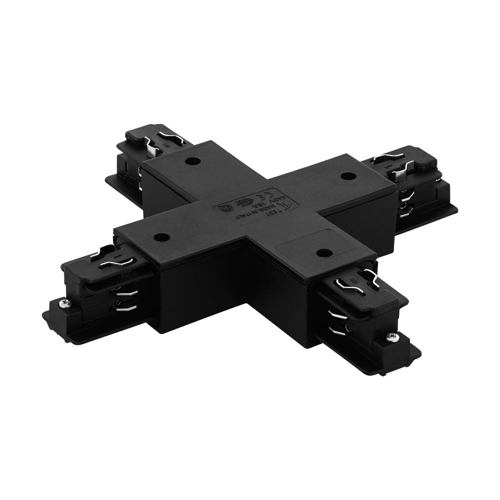 3-phase X-connector black surface Plastic