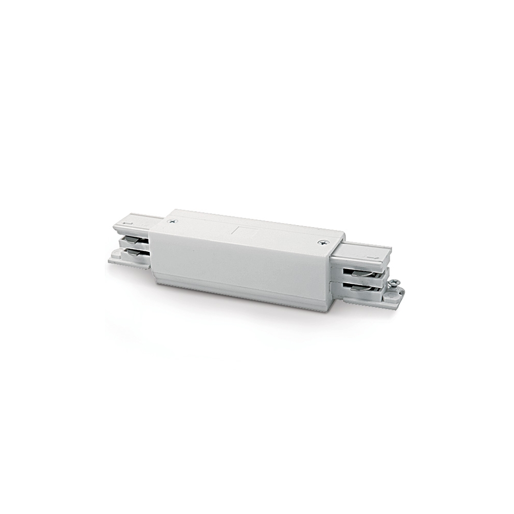 3PH-conector longitudinal cu feed-in, alb