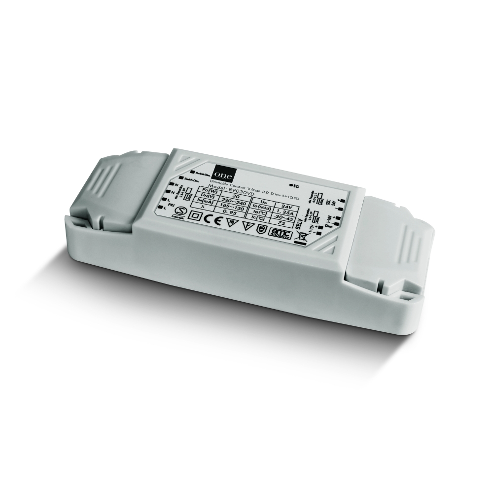 89030VD LED DRIVER 24V, 30W, 230V, IP20, Constant voltage