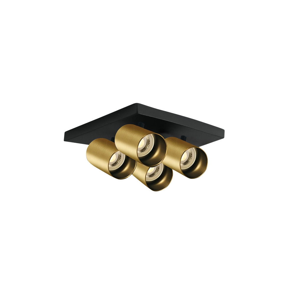 Acrux 4x10W 100-240V GU10 IP20 brushed alamă