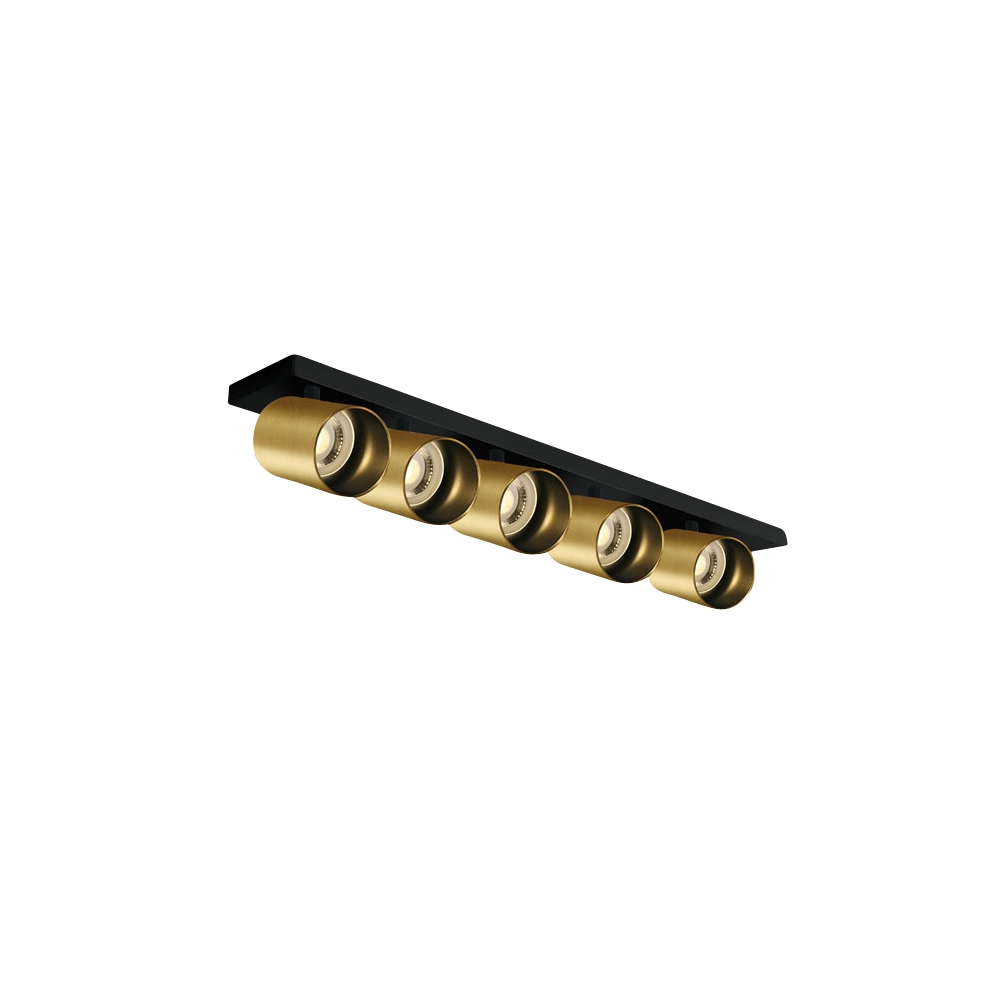 Acrux 5x10W 100-240V GU10 IP20 brushed alamă