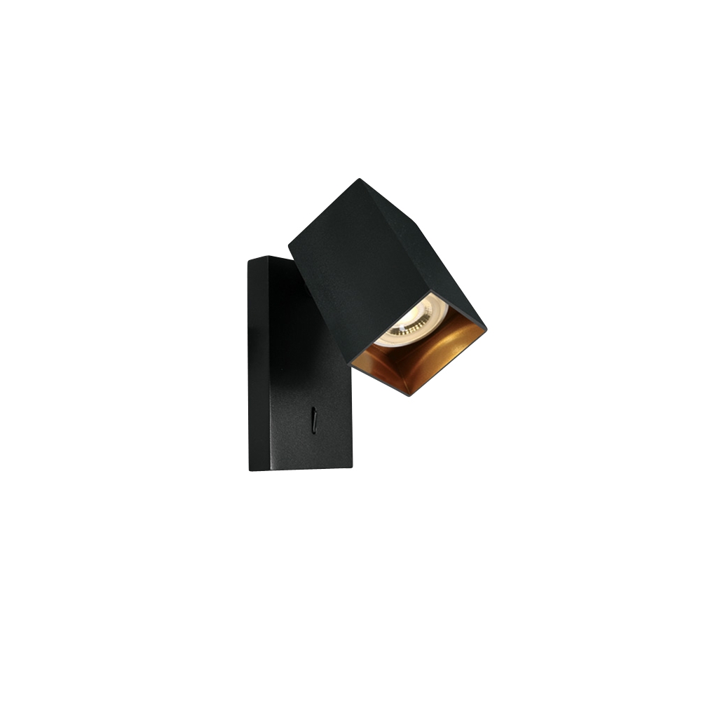 Acrux Aplica de perete 10W GU10 100-240V IP20 negru