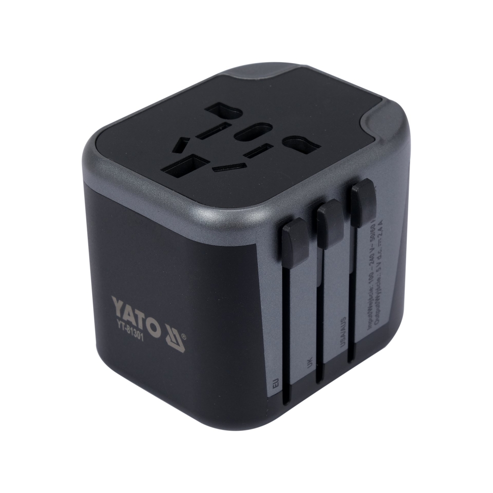 ADAPTOR UNIVERSAL DE CĂLĂTORIE, 2 X PORT USB