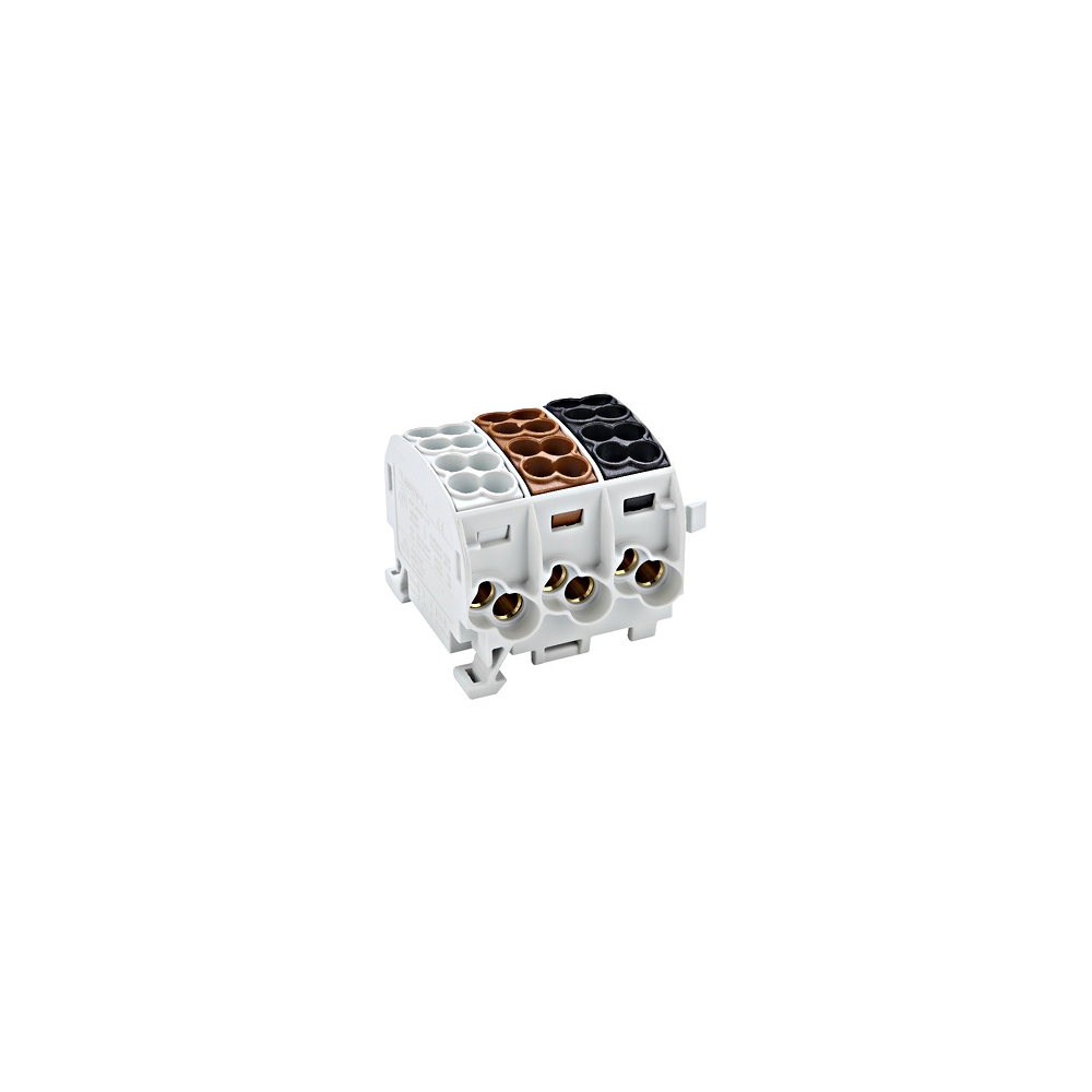 AL/CU-Main branch terminal, 25mm&sup2;, 3-pole, isolated