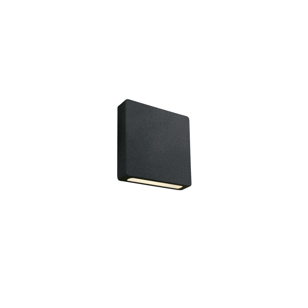 Alnar SQ Down 2W, 100lm, 3000K, IP65, negru