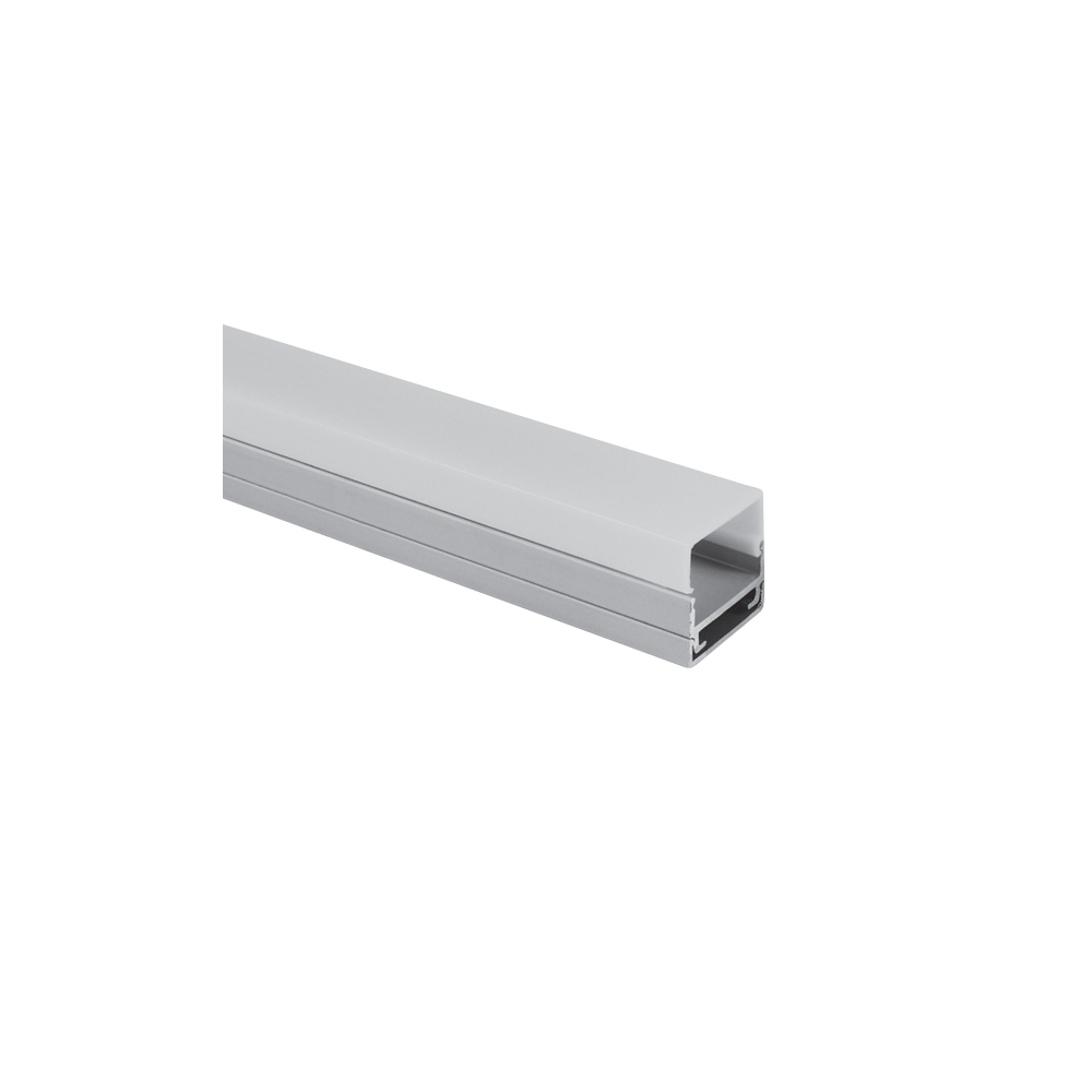 aluminiu profile 7906/AL+PMMA opal square diffuser,2 meters
