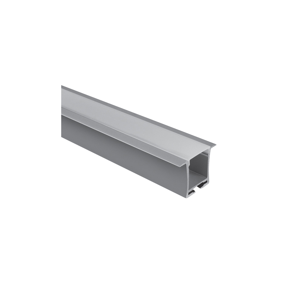 aluminiu recesed profile 7912R/AL+PC opal diffuser,2 meters