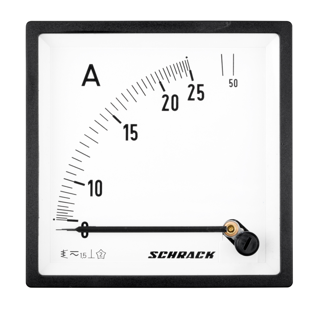 Ampermetru 96*96mm, 25A, conexiune directă, AC