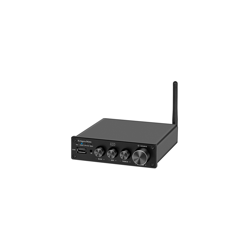 AMPLIFICATOR AUDIO STEREO 2X100W A20 KRUGER&MATZ
