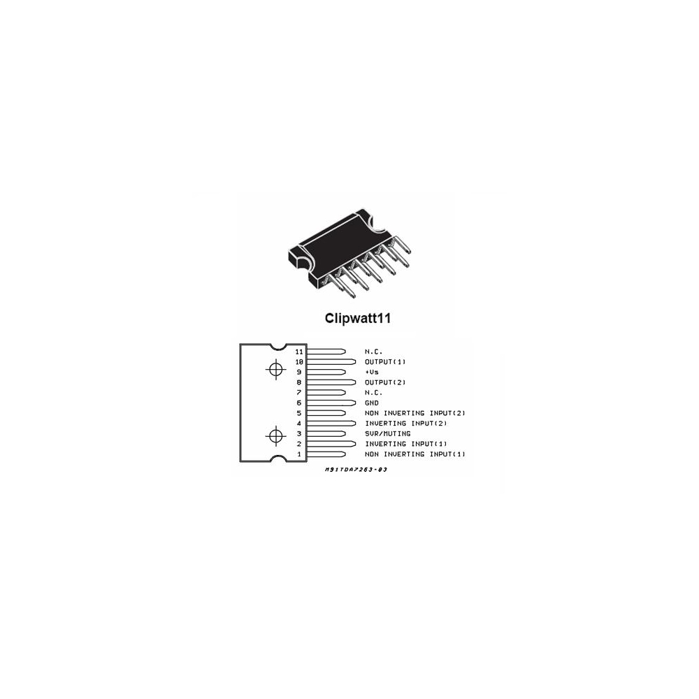 AMPLIFICATOR AUDIO STEREO 2X12W CU FUNCTIE MUTE