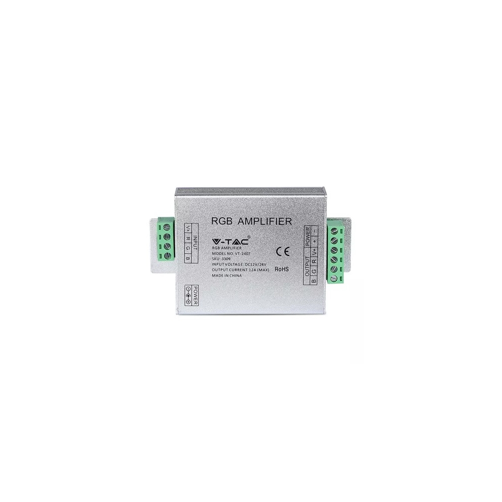 AMPLIFICATOR BANDA LED RGB 12V - 144W / 24V - 288W 12A