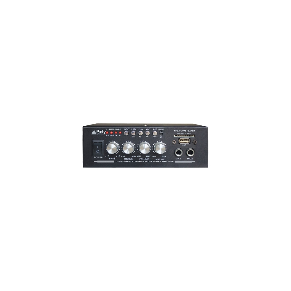 AMPLIFICATOR KARAOKE 2X25W CU BLUETOOTH/USB/SD/AUX SI TELECOMANDA